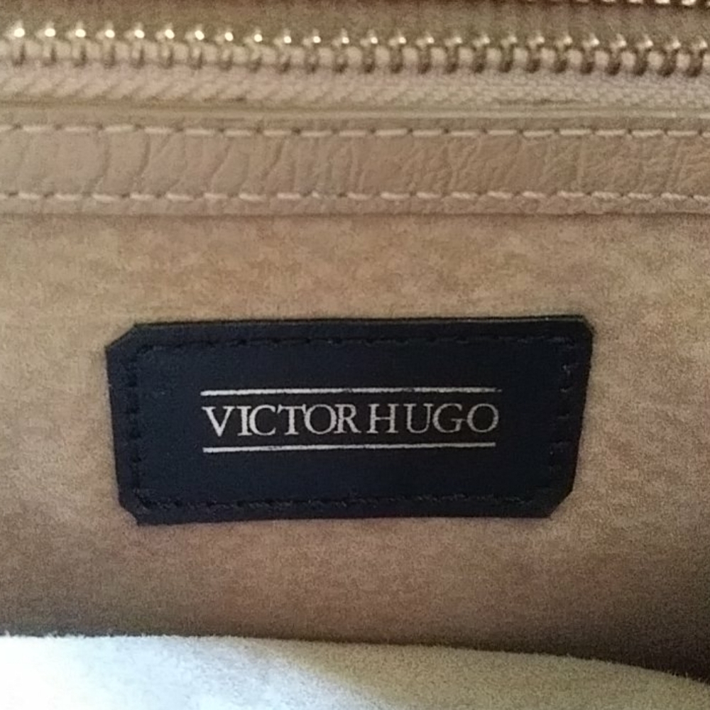 Victor Hugo satchel ostrich tote bag - Picture 3 of 8